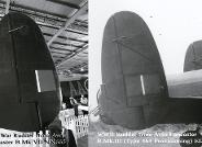 AvRo Lancaster WWII vs Post War Lancaster rudder styles